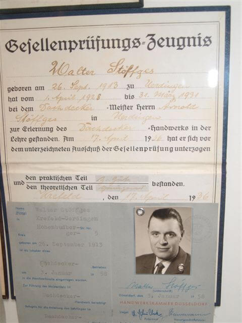 1928 begann Walter Stöffges die Aus­bildung